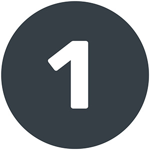 number 1 icon